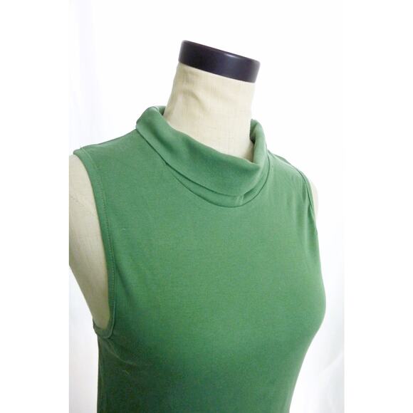 NWT Free People Green Turtleneck Tunic Top Sleeveless Shirt XS Muscle Tank - Picture 4 of 6